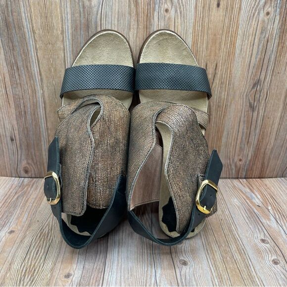 Coque Terra Anthropologie Sanne Shimmer Wrap Heels EU 39 - Picture 5 of 9